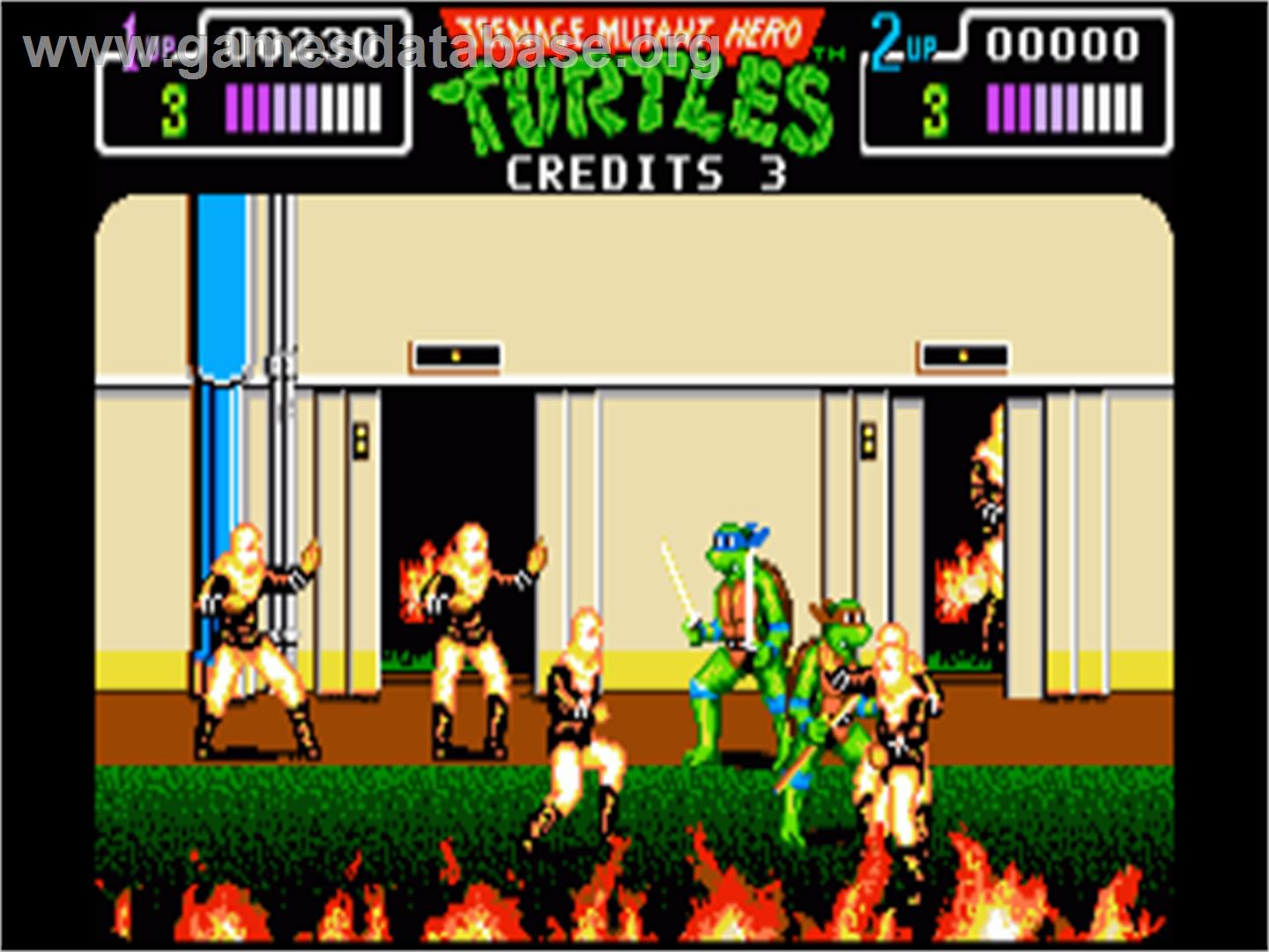 Teenage Mutant Hero Turtles - The Coin-op! - Commodore Amiga - Artwork - In Game