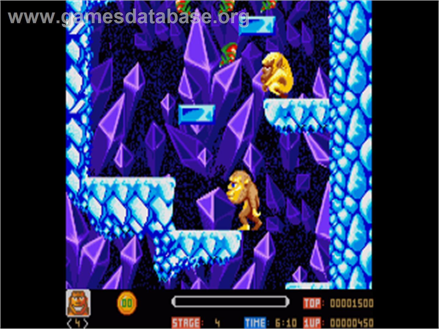 Toki: Going Ape Spit - Commodore Amiga - Artwork - In Game