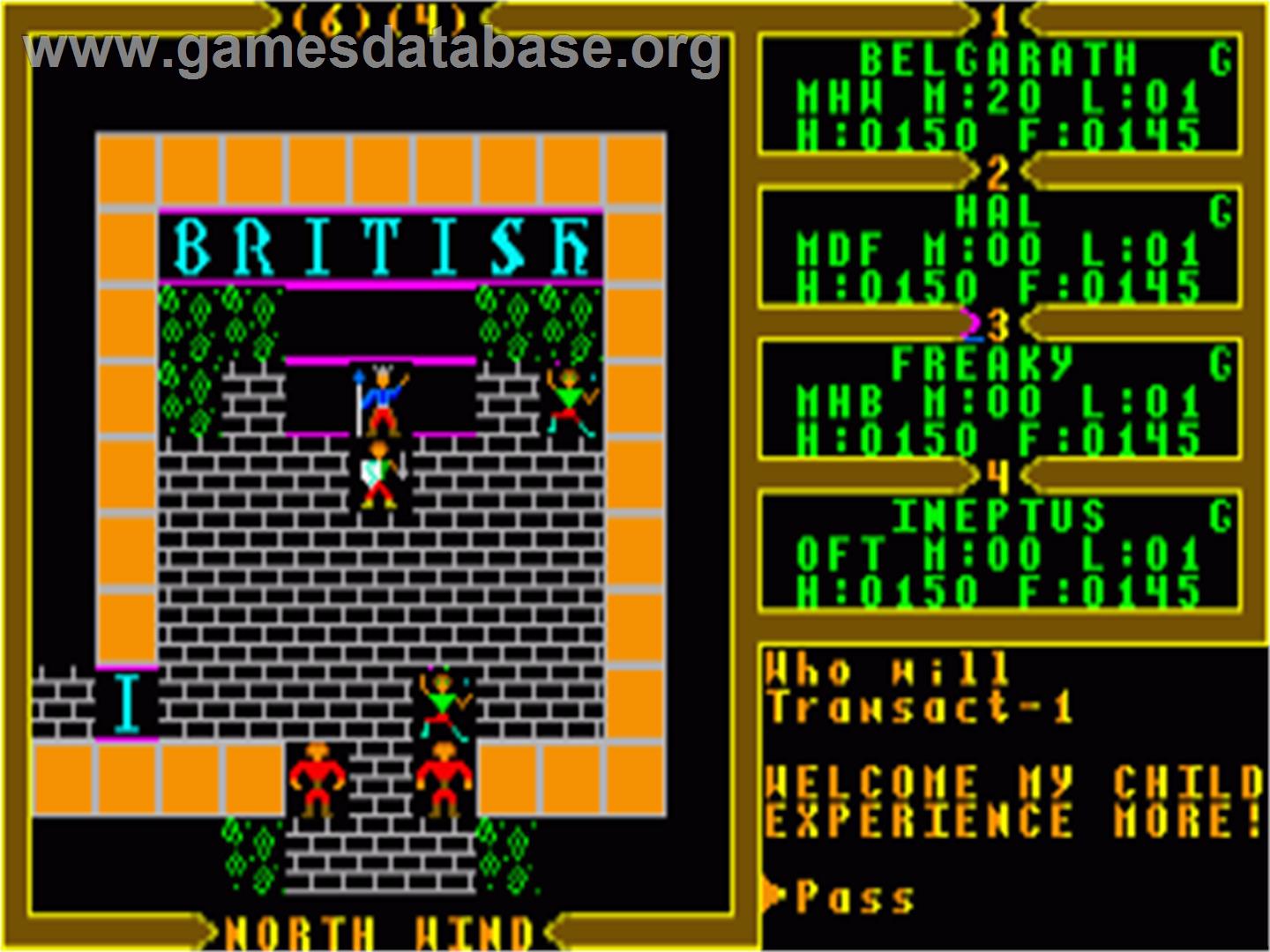 Ultima III: Exodus - Commodore Amiga - Artwork - In Game