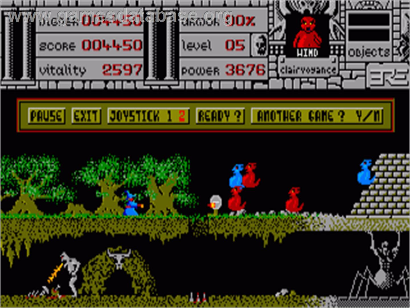 Warlock's Quest - Commodore Amiga - Artwork - In Game
