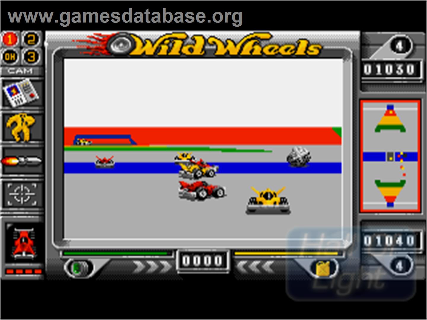 Wild Wheels - Commodore Amiga - Artwork - In Game