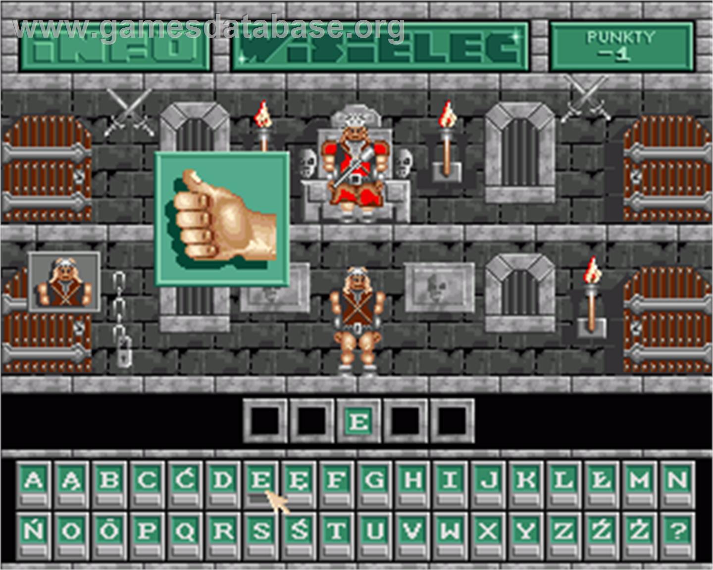 Wisielec - Commodore Amiga - Artwork - In Game