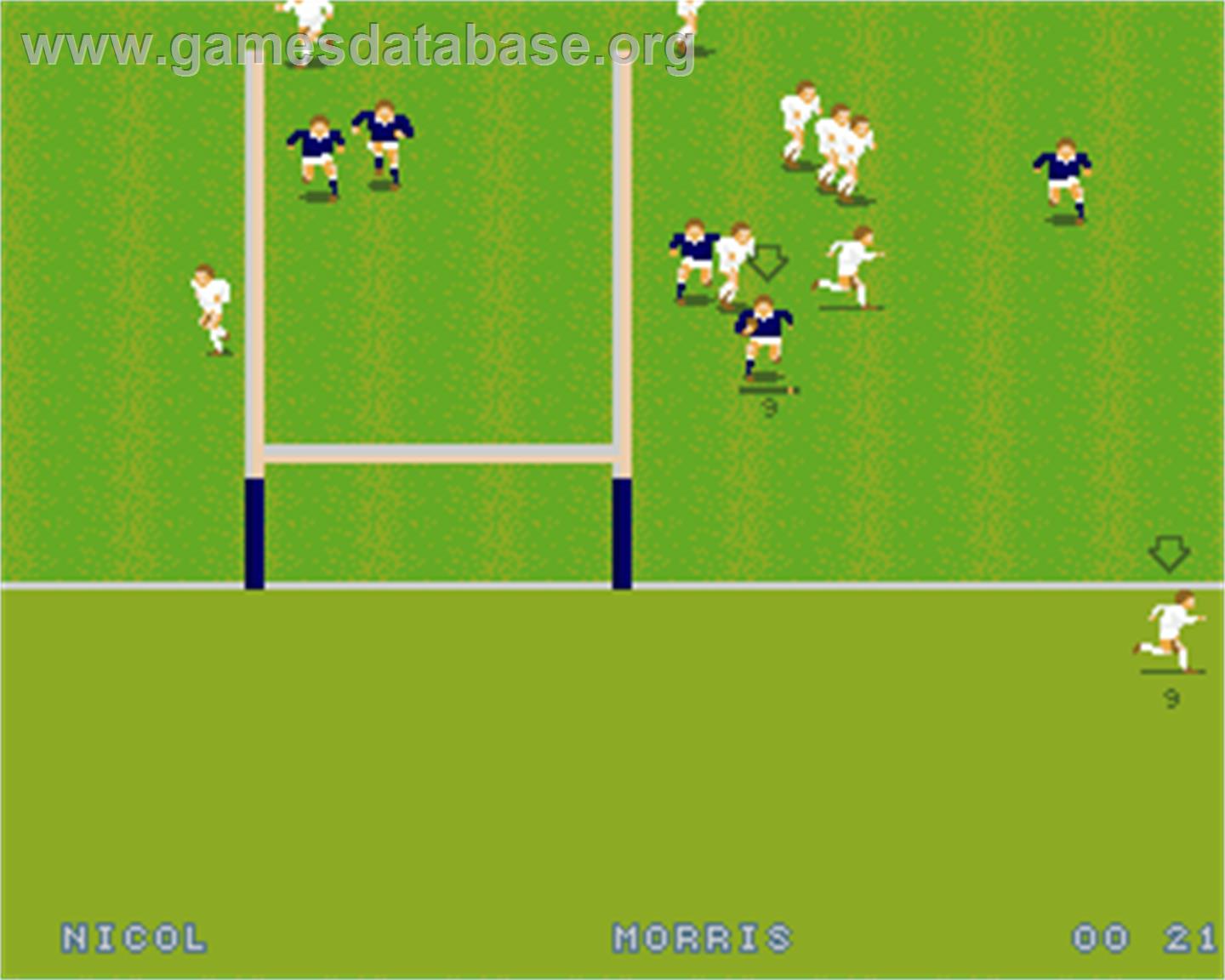 World Class Rugby - Five Nations Edition - Commodore Amiga - Artwork - In Game