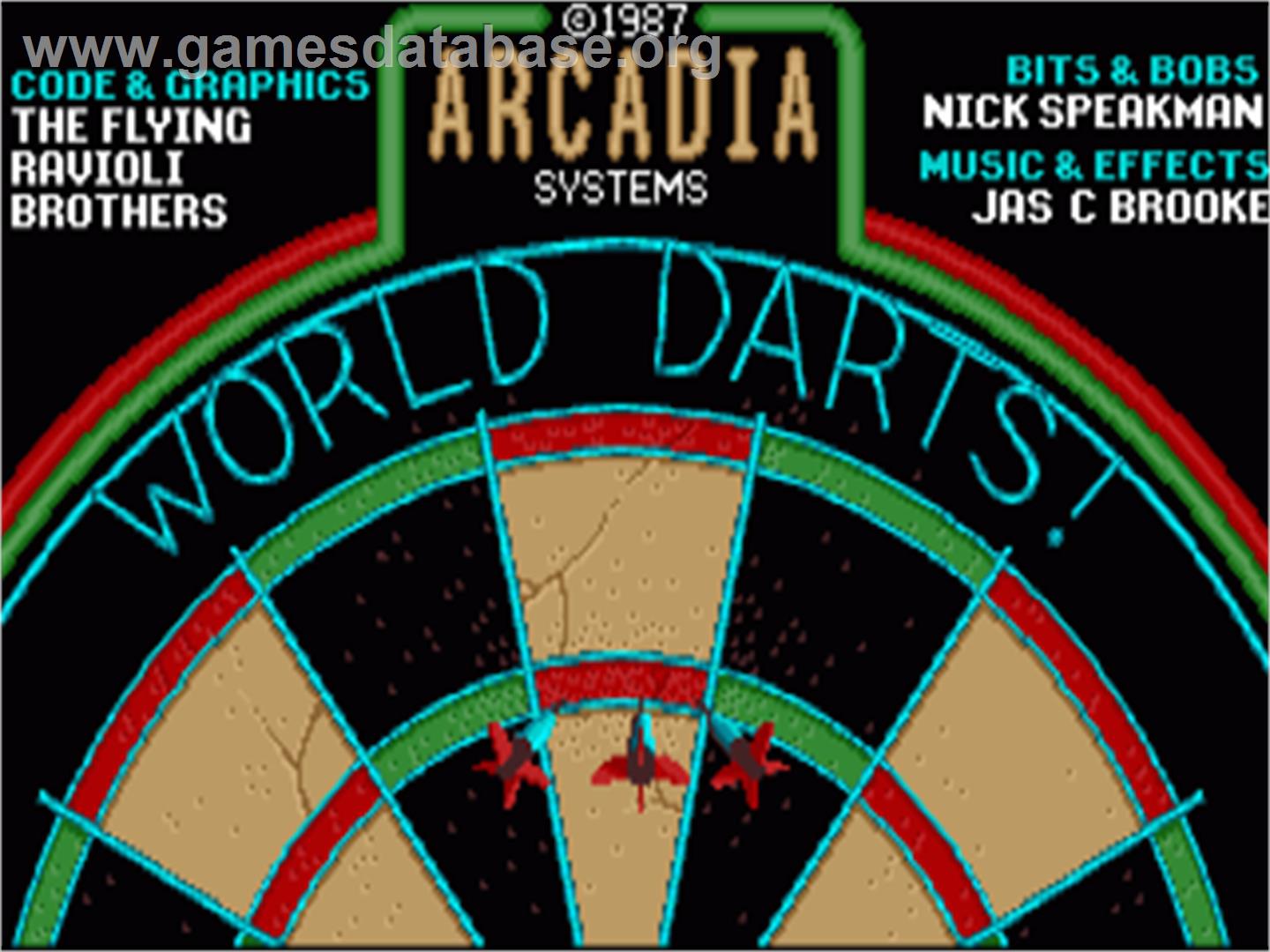 World Darts - Commodore Amiga - Artwork - In Game