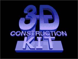 Title screen of 3d Construction Kit 2 on the Commodore Amiga.