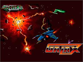 Title screen of 3d Galax on the Commodore Amiga.
