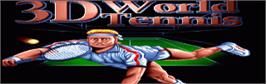 Title screen of 3d World Tennis on the Commodore Amiga.