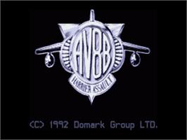 Title screen of AV8B Harrier Assault on the Commodore Amiga.