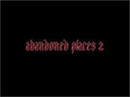 Title screen of Abandoned Places 2 on the Commodore Amiga.