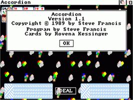Title screen of Accordion on the Commodore Amiga.