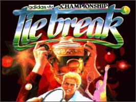 Title screen of Adidas Championship Tie-Break on the Commodore Amiga.