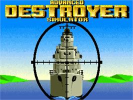 Title screen of Advanced Destroyer Simulator on the Commodore Amiga.