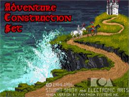 Title screen of Adventure Construction Set on the Commodore Amiga.