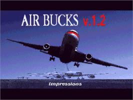 Title screen of Air Bucks on the Commodore Amiga.