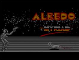 Title screen of Albedo on the Commodore Amiga.