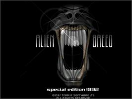 Title screen of Alien Breed - Special Edition '92 on the Commodore Amiga.
