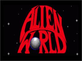 Title screen of Alien World on the Commodore Amiga.