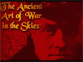 Title screen of Ancient Art Of War In The Skies, The on the Commodore Amiga.