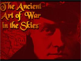 Title screen of Ancient Art of War in the Skies on the Commodore Amiga.