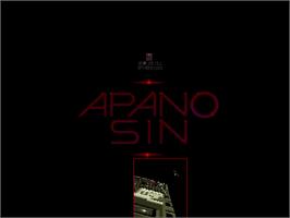 Title screen of Apano Sin on the Commodore Amiga.