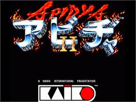 Title screen of Apidya on the Commodore Amiga.