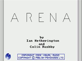 Title screen of Arena on the Commodore Amiga.