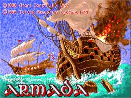 Title screen of Armada on the Commodore Amiga.