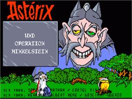 Title screen of Asterix - Operation Getafix on the Commodore Amiga.
