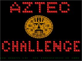 Title screen of Aztec Challenge on the Commodore Amiga.