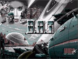 Title screen of B.a.t. on the Commodore Amiga.