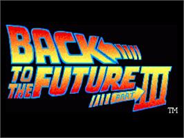 Title screen of Back To The Future Part 3 on the Commodore Amiga.