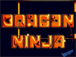 Title screen of Bad Dudes Vs Dragon Ninja on the Commodore Amiga.