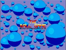 Title screen of Ball Game on the Commodore Amiga.