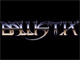 Title screen of Ballistix on the Commodore Amiga.