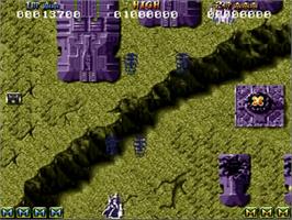 Title screen of Battle Squadron on the Commodore Amiga.