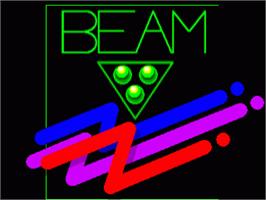 Title screen of Beam on the Commodore Amiga.
