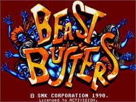 Title screen of Beast Busters on the Commodore Amiga.