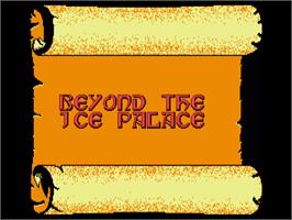 Title screen of Beyond the Ice Palace on the Commodore Amiga.