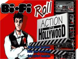 Title screen of Bi-fi Roll - Action In Hollywood on the Commodore Amiga.