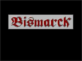 Title screen of Bismarck on the Commodore Amiga.