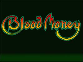 Title screen of Blood Money on the Commodore Amiga.