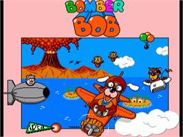 Title screen of Bomber Bob on the Commodore Amiga.