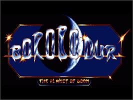 Title screen of Borobodur - Planet Of Doom on the Commodore Amiga.