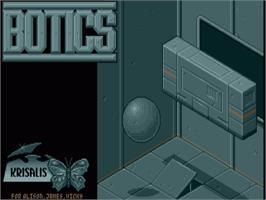 Title screen of Botics on the Commodore Amiga.