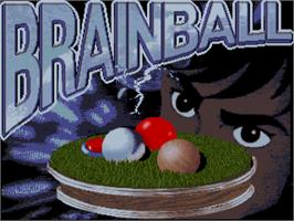 Title screen of Brain Ball on the Commodore Amiga.