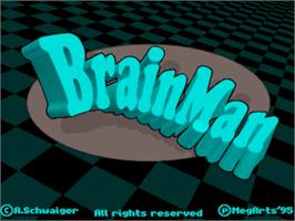 Title screen of Brainman on the Commodore Amiga.