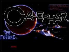 Title screen of Calephar on the Commodore Amiga.