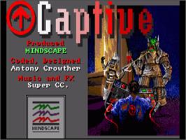 Title screen of Captive on the Commodore Amiga.