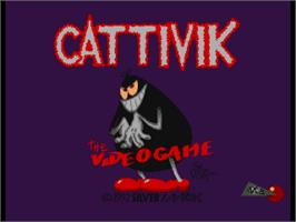 Title screen of Cattivik - The Videogame on the Commodore Amiga.