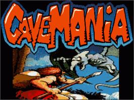 Title screen of Cavemania on the Commodore Amiga.
